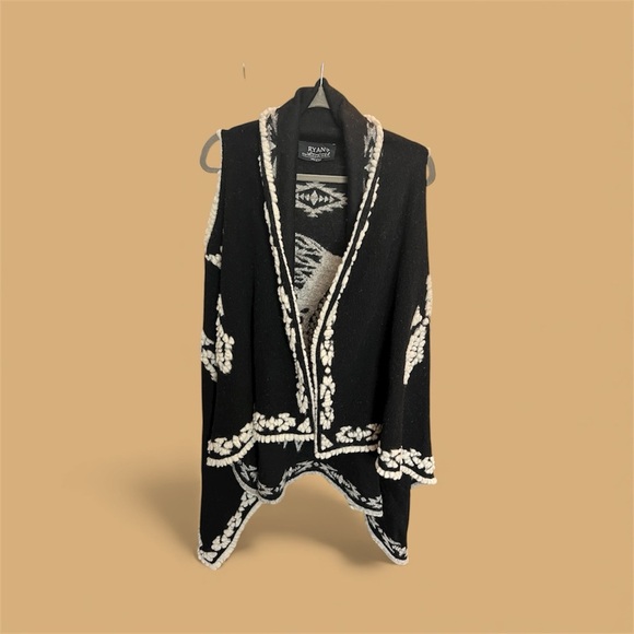 Ryan Michael Headdress Hankerchief Shawl Vest One Size Western Boho - Picture 4 of 6